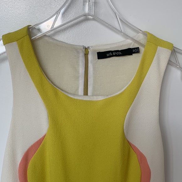 ARK & CO 1970's Style Colorblock Sleeveless Sheath Dress Size Medium - Picture 6 of 15